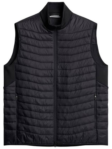 Men's Holden Quilt Hybrid Vest Black - J.LINDEBERG - BALAAN 1