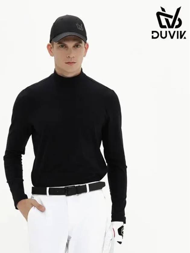 COTNA brushed half-neck long sleeve T-shirt DD3MTS161BK - DUVIK - BALAAN 6