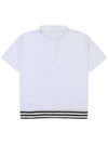 Loose fit poly golf t-shirt WHITE - WHITEBALL - BALAAN 8