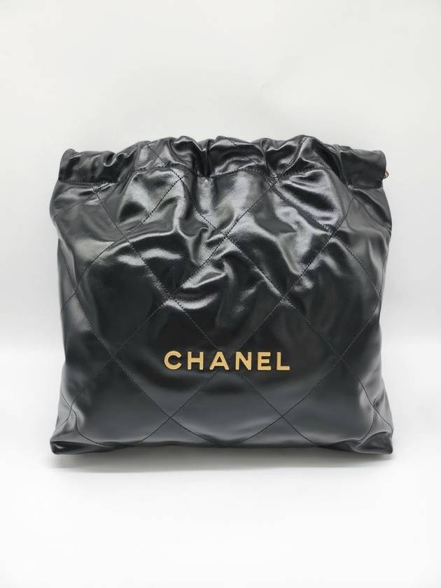 22 Bag Medium Calfskin Black Gold AS3261 - CHANEL - BALAAN 2