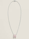 Pop H Pendant Necklace Silver - HERMES - BALAAN 3