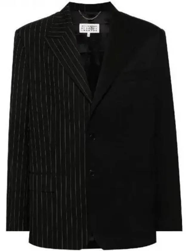 MM6 Margiela half and jacket black stripe SH2BN0002MTN006961 - MAISON MARGIELA - BALAAN 1