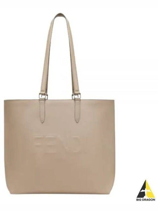 Roma Leather Tote Bag Beige - FENDI - BALAAN 2