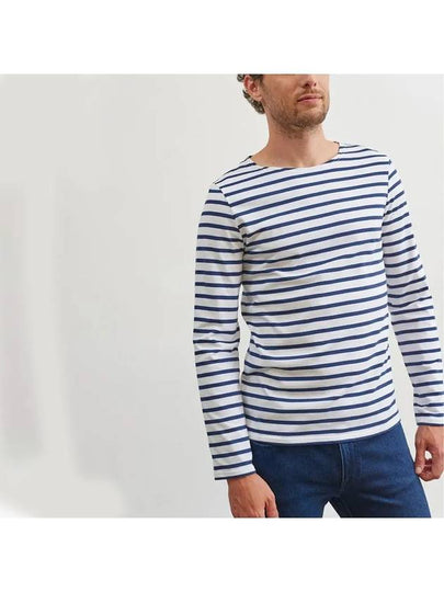 Minquire Modern Long Sleeve TShirt Neige Marine 9858 88 - SAINT JAMES - BALAAN 2