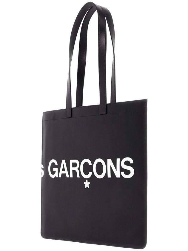 Hughes Logo Shoulder Bag Black - COMME DES GARCONS WALLET - BALAAN 3