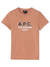 Logo Short Sleeve T-Shirt Brown - A.P.C. - BALAAN 3