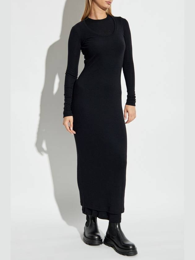 JIL SANDER+ Double-layered Dress, Women's, Black - JIL SANDER - BALAAN 3