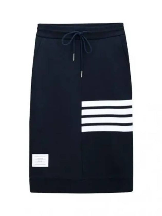 Skirt 4bar striped loopback colored skirt - THOM BROWNE - BALAAN 1
