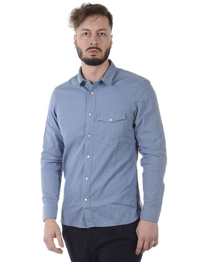 Long Sleeve Shirt 4056304AZZURRO LIGHT BLUE - BURBERRY - BALAAN 4