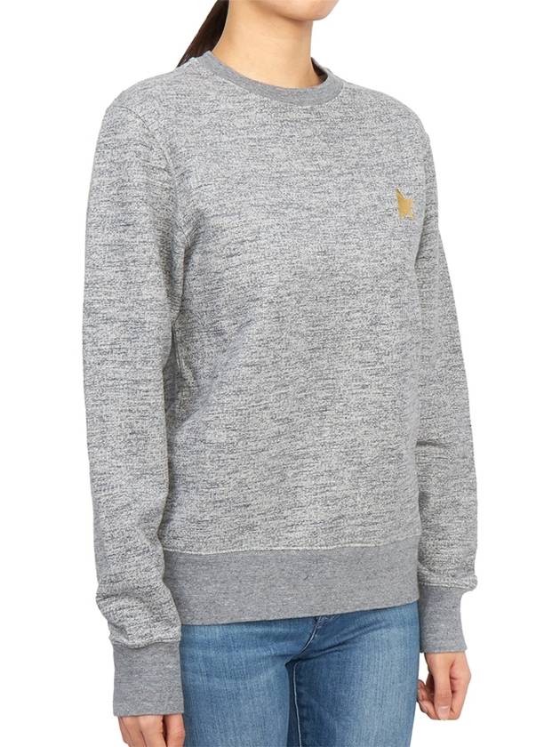 Women's Gold Star Athena Sweatshirt Melange Grey - GOLDEN GOOSE - BALAAN 4