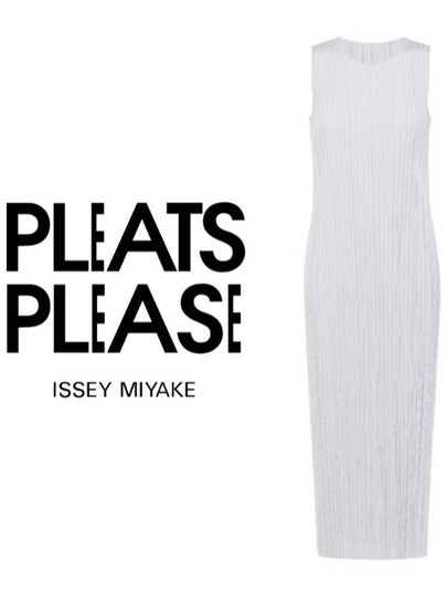 Pleated Please Basic Long Dress Grey - ISSEY MIYAKE - BALAAN 2