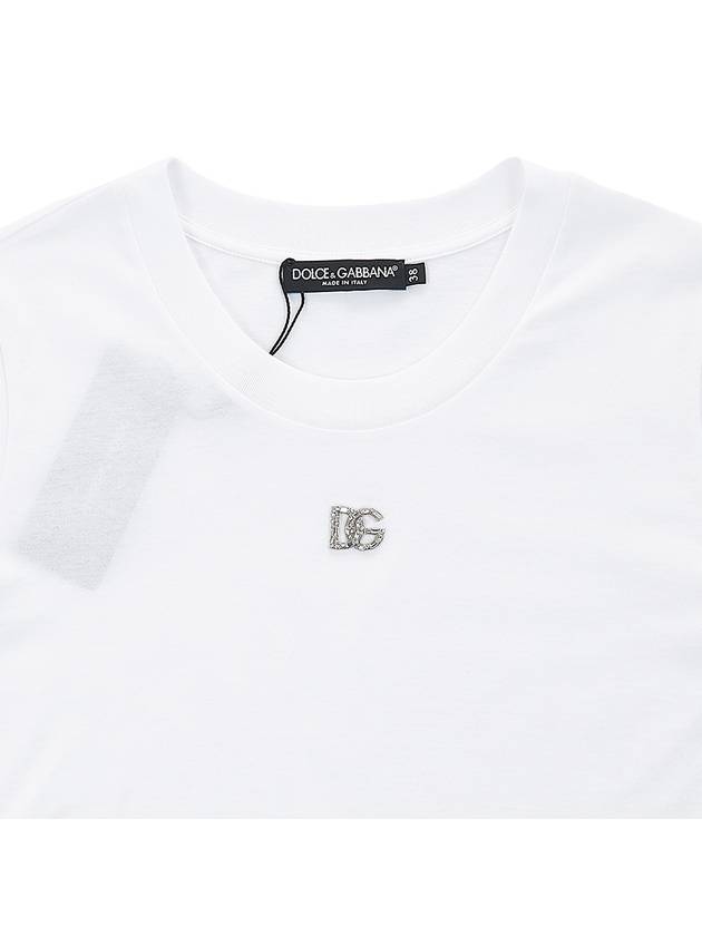 Logo Jersey Short Sleeve T-shirt White - DOLCE&GABBANA - BALAAN 4