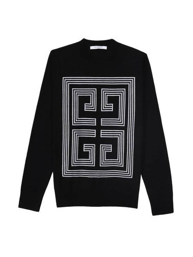 Big Logo Wool Knit Top Black - GIVENCHY - BALAAN 1