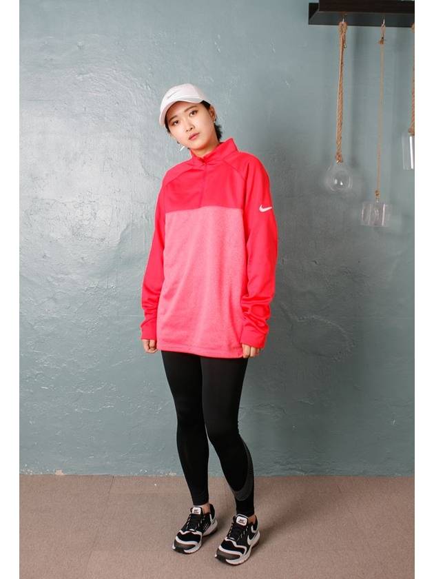 01854499653Golf Therma Fit Half Zip Up TShirtPink - NIKE - BALAAN 6