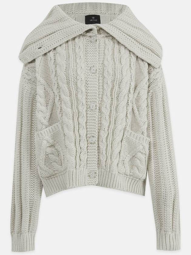 Ambient overfit cable cardigan - MICANE - BALAAN 5