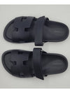 Hermes Chypre H Logo Calfskin Sandals Black - HERMES - BALAAN 8