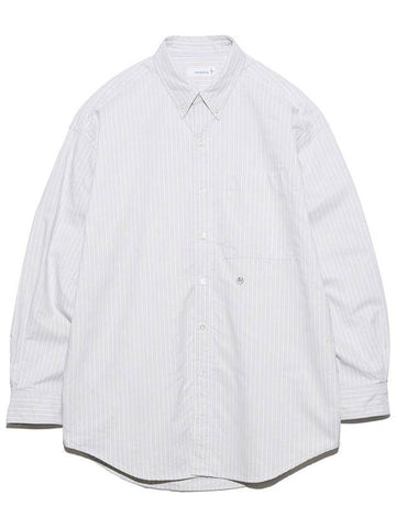 button down striped wind shirt - NANAMICA - BALAAN 1