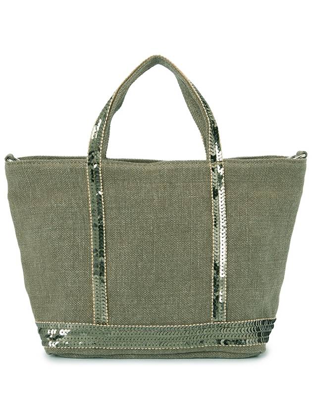 Cabas Mini Tote Bag Khaki - VANESSA BRUNO - BALAAN 4