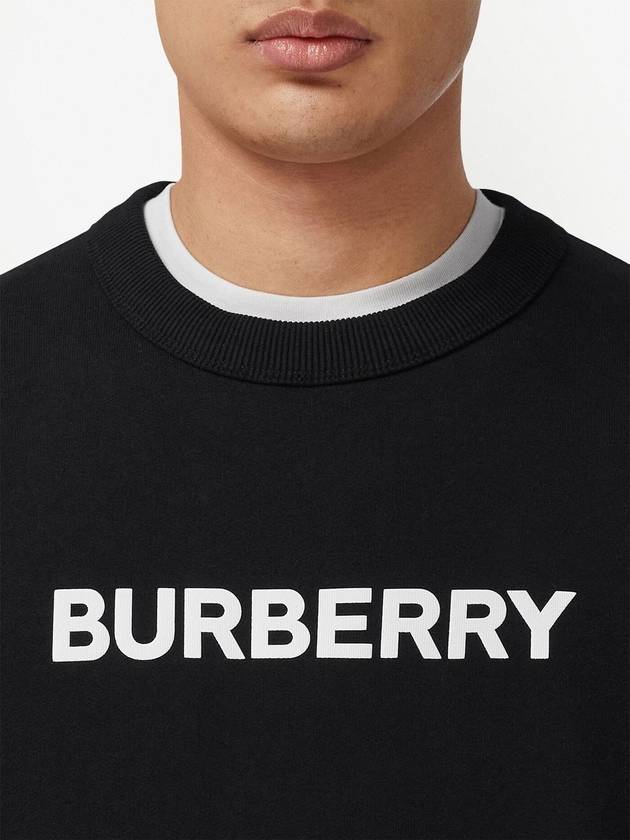 Front Logo Print Sweatshirt Black - BURBERRY - BALAAN 7