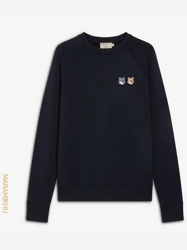 Double Fox Head Patch Classic Sweatshirt Anthracite - MAISON KITSUNE - BALAAN 2