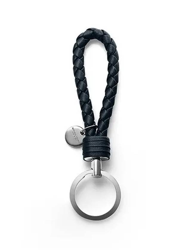 Intrecciato Leather Key Holder Tourmaline - BOTTEGA VENETA - BALAAN 2