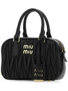 Matelasse Nappa Leather Tote Bag Black - MIU MIU - BALAAN 4