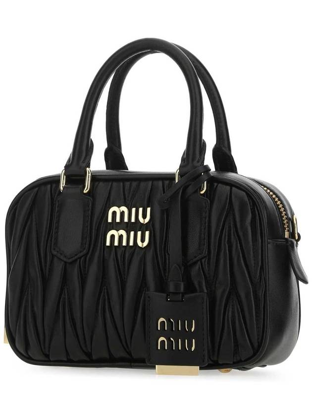 Matelasse Nappa Leather Tote Bag Black - MIU MIU - BALAAN 4