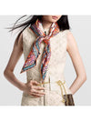 LV Island Square 90 Scarf Orange - LOUIS VUITTON - BALAAN 6