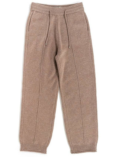 Others Men's Knit Pants Beige - IOEDLE - BALAAN 1