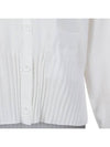 Loose fit V-neck knit cardigan MK3SD027WHT - P_LABEL - BALAAN 5