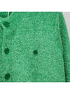 Face Crew Neck Cardigan Bright Green - ACNE STUDIOS - BALAAN 6