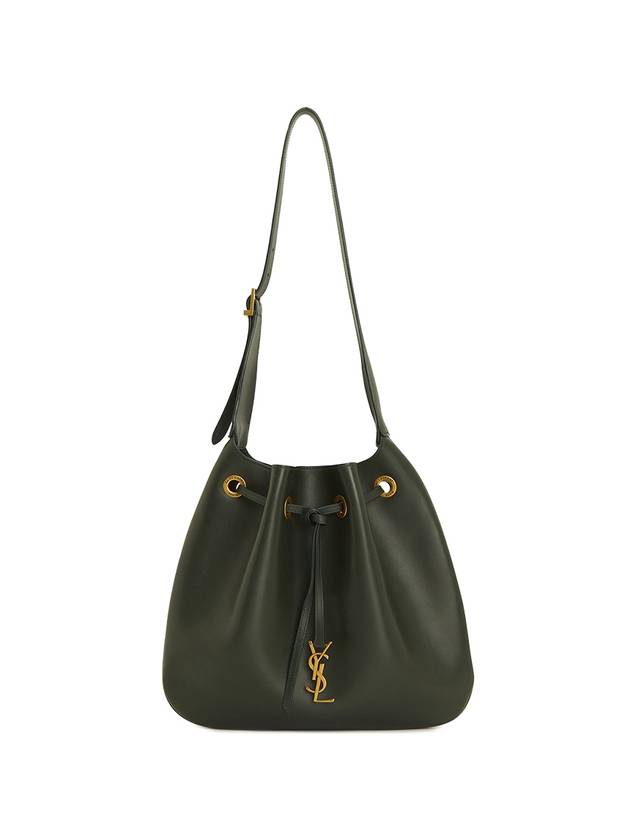 Paris 7 Medium Soft Leather Shoulder Bag Green - SAINT LAURENT - BALAAN 2