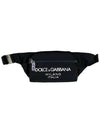 Logo Rubberized Nylon Small Belt Bag Black - DOLCE&GABBANA - BALAAN 2