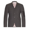 Plain Weave Suiting 4 Bar Classic Sport Jacket Dark Grey - THOM BROWNE - BALAAN 2