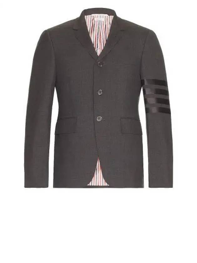 Plain Weave Suiting 4 Bar Classic Sport Jacket Dark Grey - THOM BROWNE - BALAAN 2