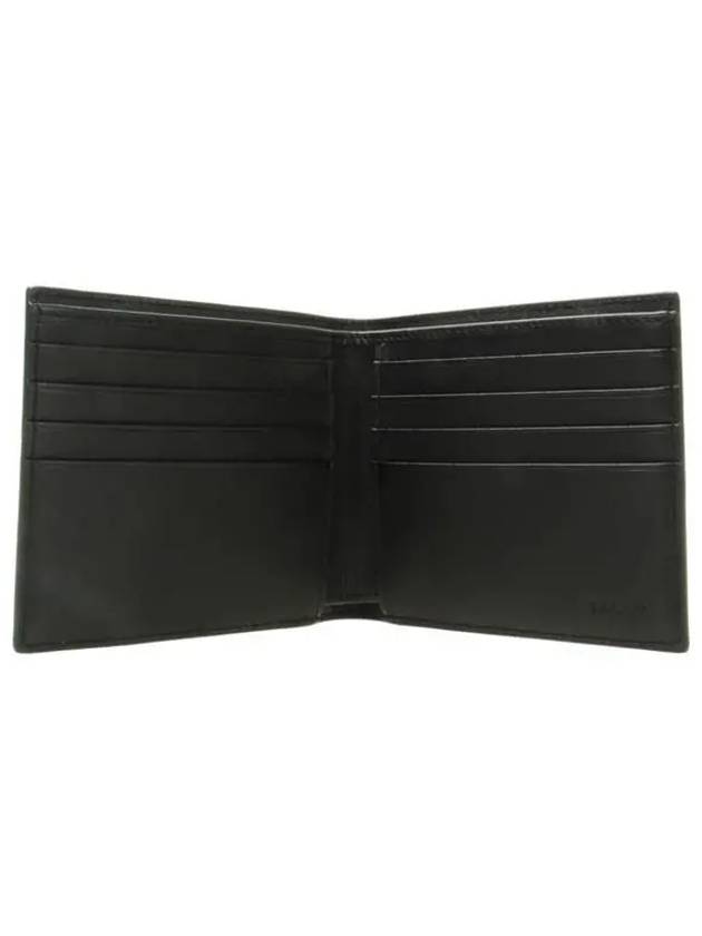 Ribbon Logo Bifold Half Wallet Black - BALLY - BALAAN 5