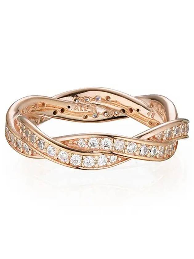 Sparkling Twist Of Fate Ring Rose Gold - PANDORA - BALAAN 3