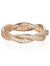 Sparkling Twist Of Fate Ring Rose Gold - PANDORA - BALAAN 5