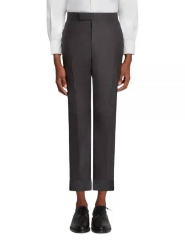 Super 120S Twill Classic Backstrap Trouser Pants Dark Grey - THOM BROWNE - BALAAN 2