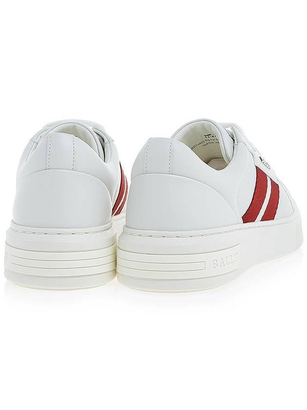 Moony Leather Low Top Sneakers White - BALLY - BALAAN 5