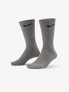 Everyday Lightweight Training Crew Socks 3 Pairs White Carbon Header Black SX7676 964 - NIKE - BALAAN 2