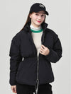 Women s Detachable Sleeve Down Waist Banding Black Jacket DO6242JK08 1 - DOYOUKNOWMC GOLF WEAR - BALAAN 2