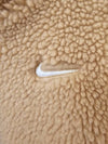 NSW Swoosh Fleece Sherpa Fur Jacket Beige - NIKE - BALAAN 4