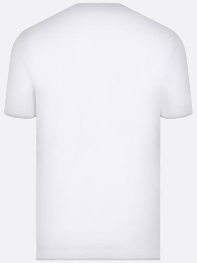 Men's Layered Effect Short Sleeve T-Shirt White - BRUNELLO CUCINELLI - BALAAN 3