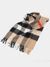 Classic Check Cashmere Muffler Beige - BURBERRY - BALAAN 4