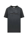 Reverse Logo Short Sleeve T-Shirt Washed Black - MAISON MARGIELA - BALAAN 2