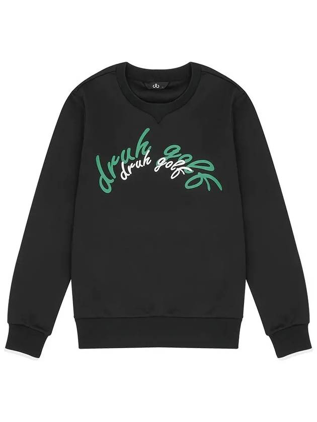 Drew Print Sweatshirt DF41LT02BLACK - DRUH GOLF - BALAAN 1