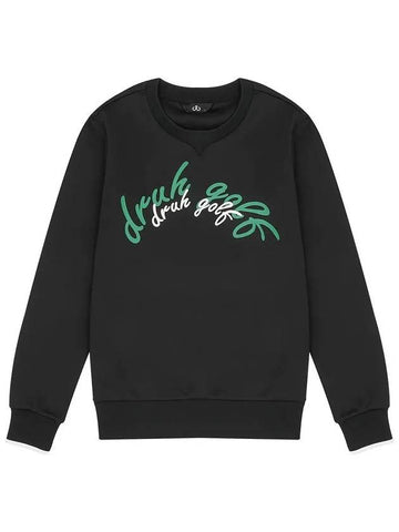 Drew Print Sweatshirt DF41LT02BLACK - DRUH GOLF - BALAAN 1