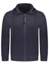 Diagonal Raised Fleece Goggle Hooded Jacket Navy - CP COMPANY - BALAAN 2