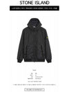 Men's Garment Dyed Crinkle Reps Recycled Nylon Primaloft TC Hooded Jacket Black - STONE ISLAND - BALAAN 3